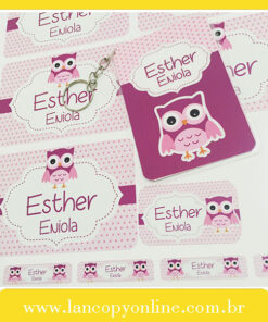 Kit de Etiquetas Corujinha