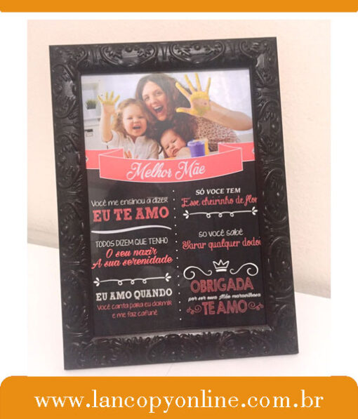 Chalkboard com Moldura 20x30 cm