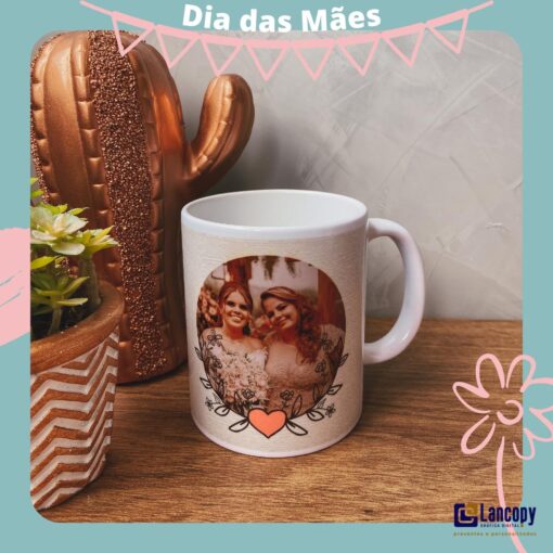 Caneca Personalizada - Mãe como é grande meu amor - Image 2